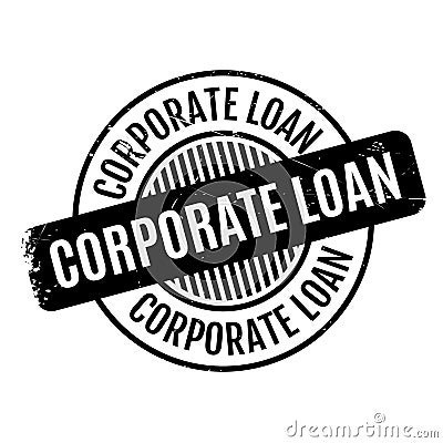 Corporate Loan rubber stamp Vector Illustration