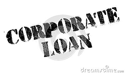 Corporate Loan rubber stamp Vector Illustration