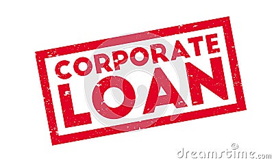 Corporate Loan rubber stamp Vector Illustration