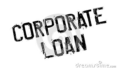 Corporate Loan rubber stamp Vector Illustration