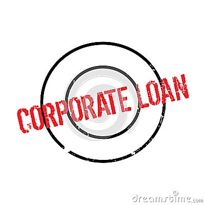 Corporate Loan rubber stamp Vector Illustration