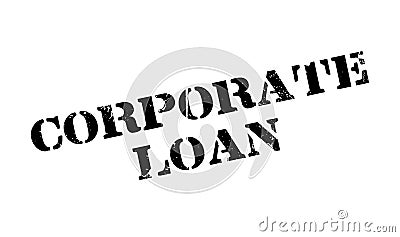 Corporate Loan rubber stamp Vector Illustration