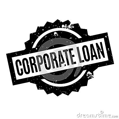 Corporate Loan rubber stamp Vector Illustration