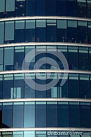 Corporate Office Windows Stock Photo