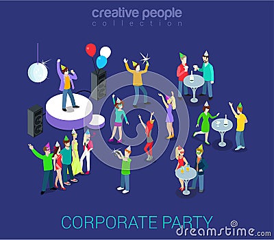 Corporate party Vector Illustration
