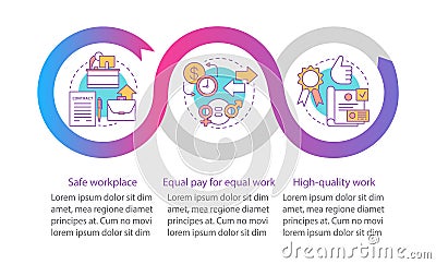 Corporate policy vector infographic template Vector Illustration