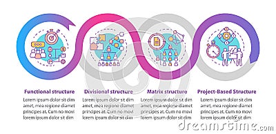 Corporate structure vector infographic template. Organization hierarchy. Company management. Business presentation Vector Illustration