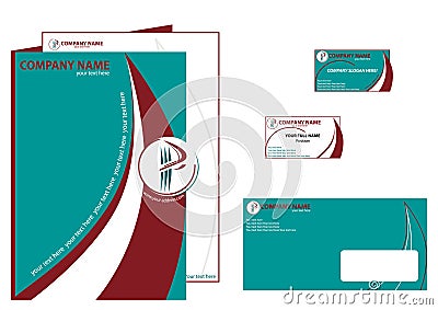 Corporate style elements Vector Illustration
