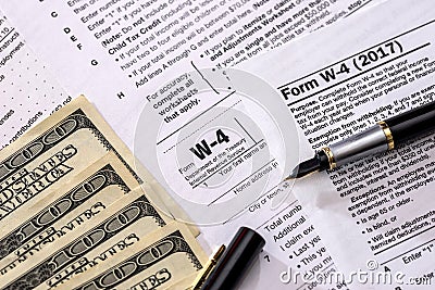 Corporate tax return form - 1120 Editorial Stock Photo