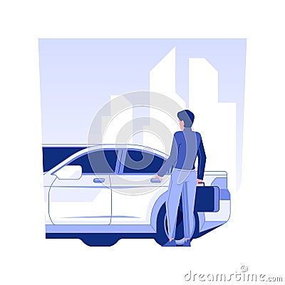 Corporate transport isolated concept vector illustration. Vector Illustration
