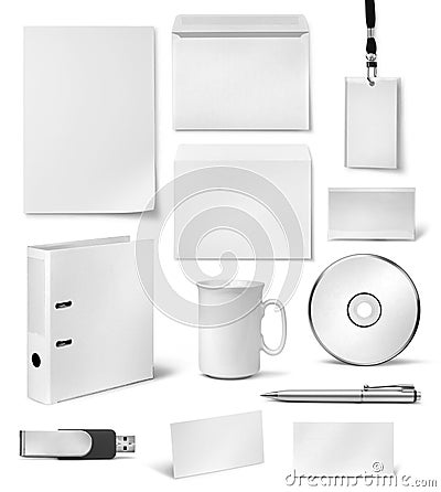 Corporate visual identity design templates Stock Photo