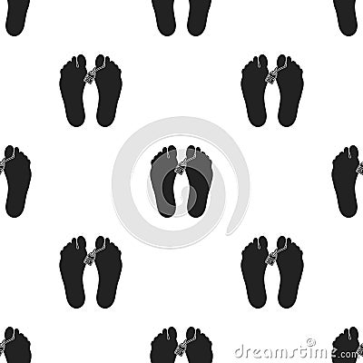 Corpse icon in black style isolated on white background. Drugs pattern stock vector illustration. Vector Illustration