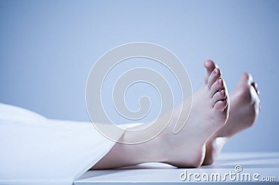 Corpse of person Stock Photo