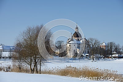 Corpus Christi Church. Nesvizh, Minsk region, Belarus Stock Photo