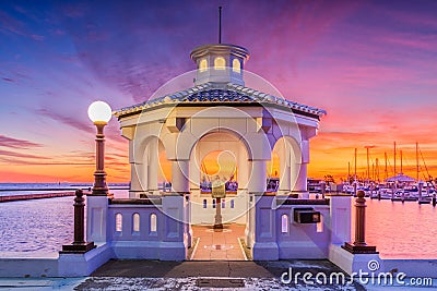 Corpus Christi Texas Seawall Stock Photo