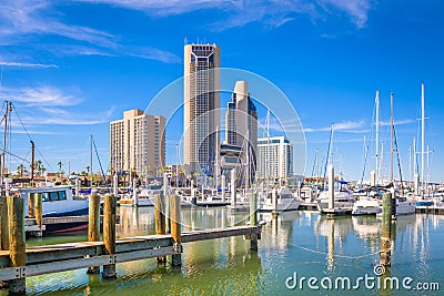 Corpus Christi, Texas, USA skyline on the bay Stock Photo