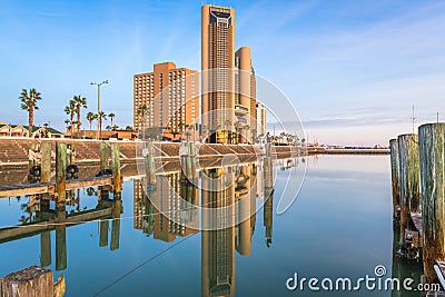 Corpus Christi, Texas, USA skyline on the bay Stock Photo