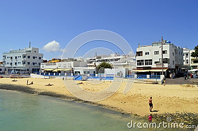 Corralejo Beach in Fuerteventura Editorial Stock Photo