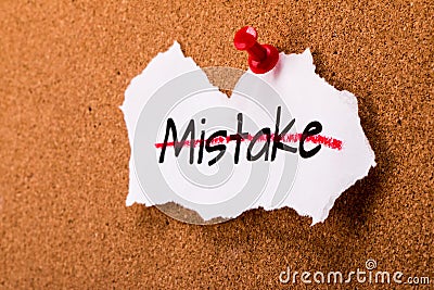 Correct mistakes Stock Photo