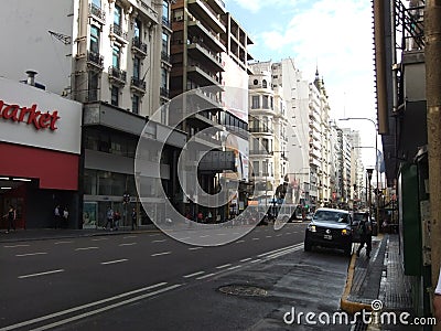 Corrientes Avenue, tourist spot in Argentina Editorial Stock Photo