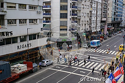 Corrientes Sreet, Buenos Aires Editorial Stock Photo