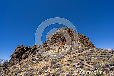 Corroboree Rock in the East MacDonnell Ranges Stock Photo