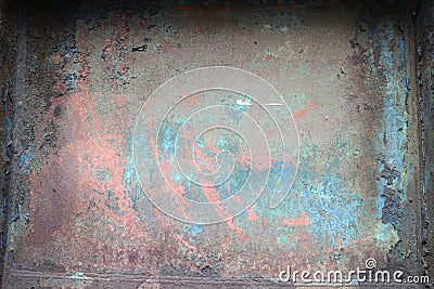 Corrode iron plate in object in former iron and steel Works in VÃ­tkovice, Ostrava Stock Photo