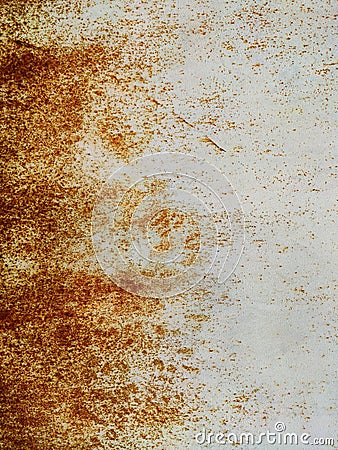 Corroded metal background. Rusty metal background with streaks of rust. Rust stains. Rystycorrosion Stock Photo