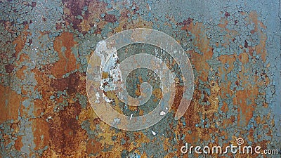 Corroded metal background. Rusty metal background with streaks of rust. Rust stains. Rystycorrosion. Stock Photo