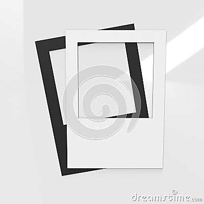 Corrugate Plastic Correx Selfie Board Picture Frames lying on top of each other showing the blank front and the back of the boards Stock Photo