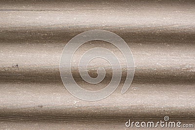 Corrugated Asbestos Cement Roof Stock Photo