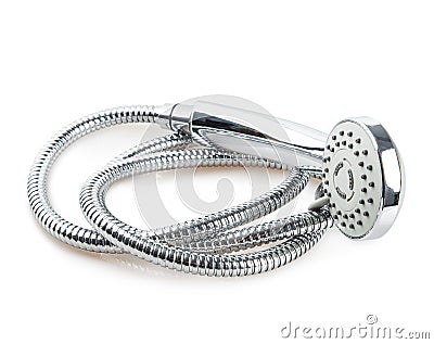 Corrugated hose shower Stock Photo