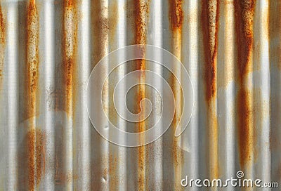 Corrugated iron Stock Photo