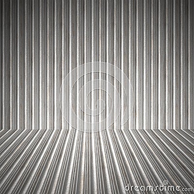 Corrugated Metal Interior Stock Photo