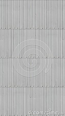 Corrugated Metal Tin Roof / Wall Seamless Texture Stock Photo