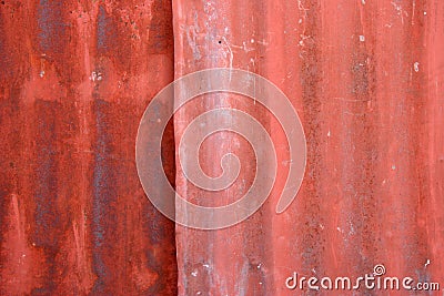 Corrugated roof texture Stock Photo