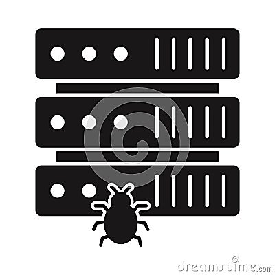 Corrupt data Glyph with background Vector icon which can easily modify or edit Vector Illustration