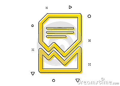 Corrupted Document icon. Bad File sign. Vector Vector Illustration