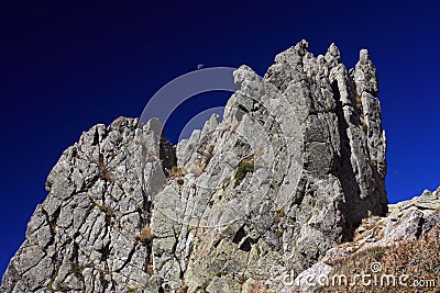 Corsica mountains, GR20 trail Stock Photo