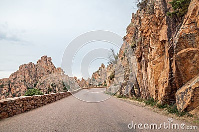 Corsica road Stock Photo