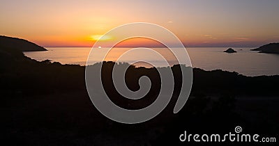 Corsica sunset Stock Photo