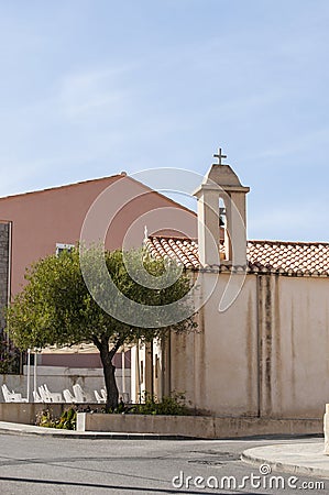 Calvi, Citadel, ancient walls, skyline, Corsica, Corse, France, Europe, island Stock Photo