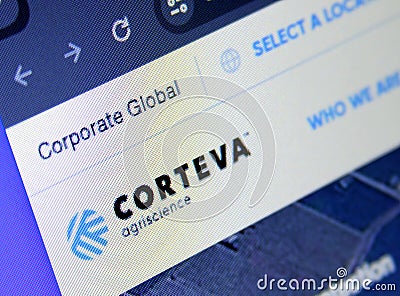 Corteva agricultural chemical company Editorial Stock Photo