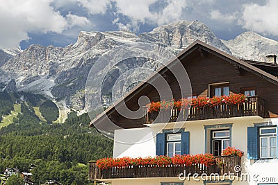 Cortina D`Ampezzo Stock Photo