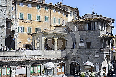 Cortona, arezzo, tuscany, italy, europe, palace of the captain of the people Editorial Stock Photo