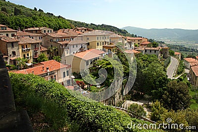 Cortona Hillside Stock Photo