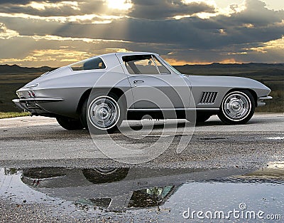 1967 Corvette coupe Stock Photo