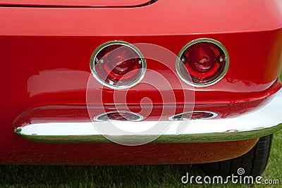 Corvette Taillights Stock Photo