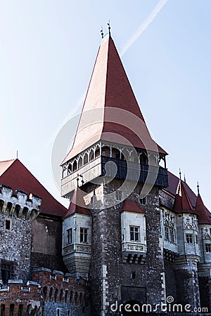 Corvin castle or Hunyad castle Editorial Stock Photo