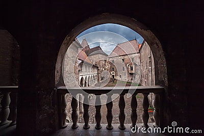 Corvin Huniazilor Castle from Hunedoara, Romania Stock Photo